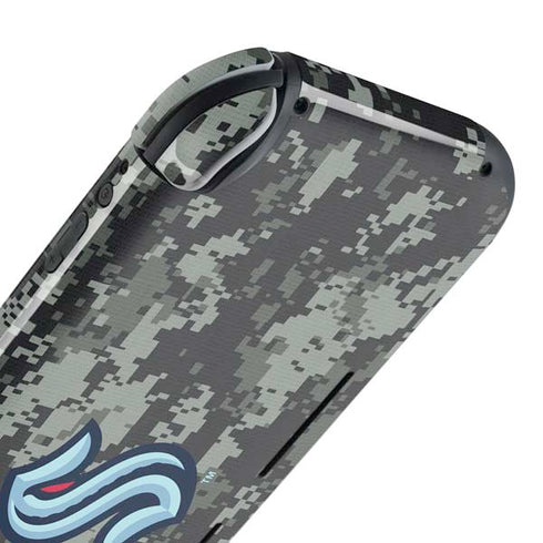 NHL Seattle Kraken Camo Nintendo Switch Lite Skin